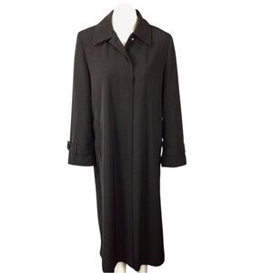 Utex Design Black  Trench Coat EUC Size Medium
